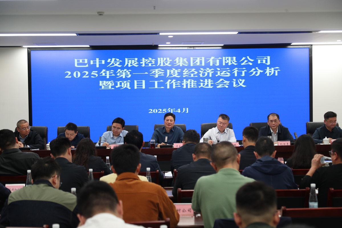 巴中發(fā)展集團(tuán)召開2025年第一季度經(jīng)濟(jì)運行分析暨項目工作會議